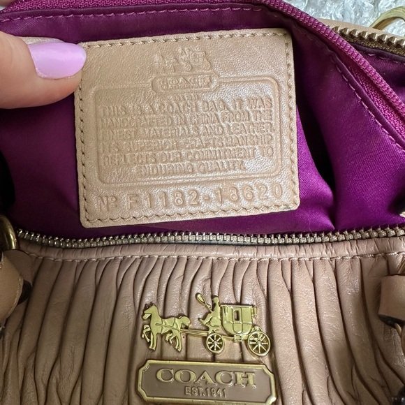 Coach Madison Sofia Satchel W/Shoulder Strap - Picture 9 of 14